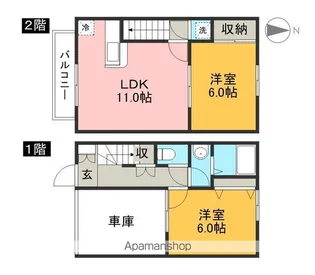 ブランシェ高須【1階】の間取り