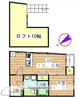 ビオス姪浜南【2階】の間取り