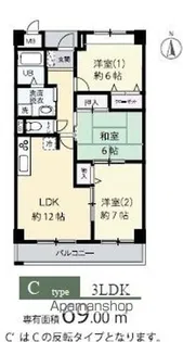 グレース21(堺市)【3階】の間取り