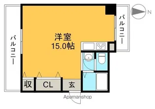 MORIマンション【9階】の間取り