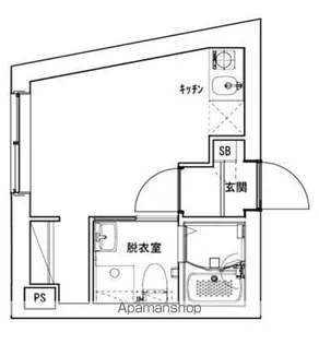 1Rの間取り画像