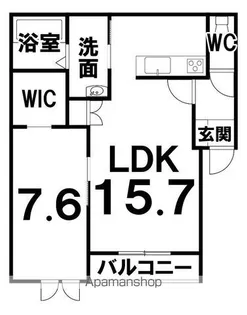 新町マンション【1階】の間取り