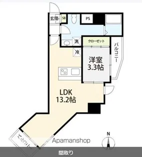 LAULE’A【*1103号室】の間取り