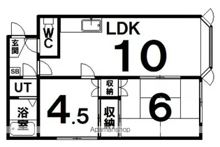 桂マンション【1階】の間取り