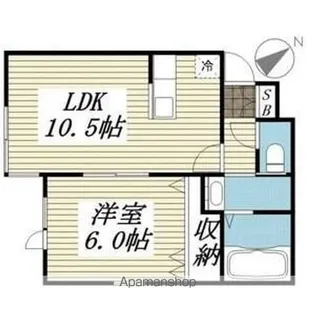 桜ハイツ相生【2階】の間取り