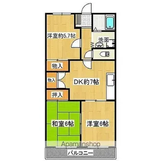 オステンハイム【2階】の間取り