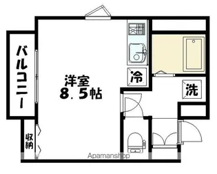 メゾンドレーヌ【301号室】の間取り