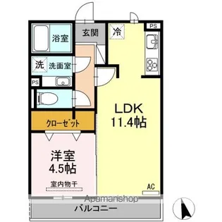 D-room南浦山【2階】の間取り