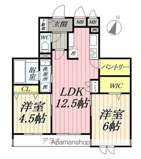 埼玉県三郷市中央3丁目【マンション】の間取り