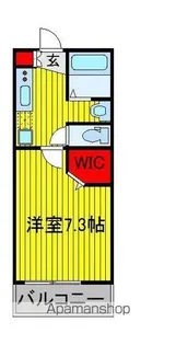 ダブルレインボー六実【2階】の間取り
