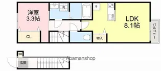 フラクタス五橋Ⅱ【2階】の間取り