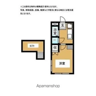 ハイネス国見【201号室】の間取り
