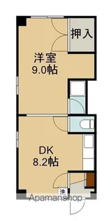 ハイツ元町【1-C号室】の間取り