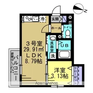 ルカリオSOGA【2階】の間取り