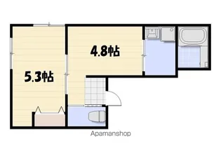 LYK都町B棟【1階】の間取り