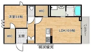 (仮)塩冶町アパート【2階】の間取り