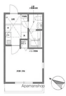 レベアス片瀬江ノ島EAST【2階】の間取り