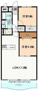 グランドハイツカトレア【4階】の間取り