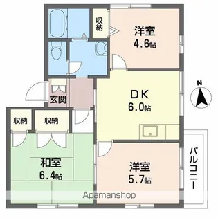 ヴィラ・イーグレット【2階】の間取り