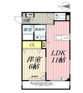 山一大原マンション【2階】の間取り
