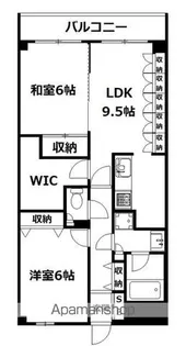 エルハイム西横浜【4階】の間取り