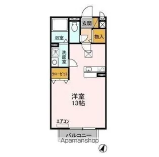 アーバンヒルズかしま Ⅱ【107号室】の間取り