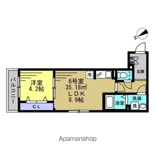 レアリゼ松戸【1階】の間取り