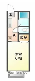 ラ・ポールつくしが丘【1階】の間取り