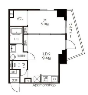 DeLCCS東新宿【2階】の間取り