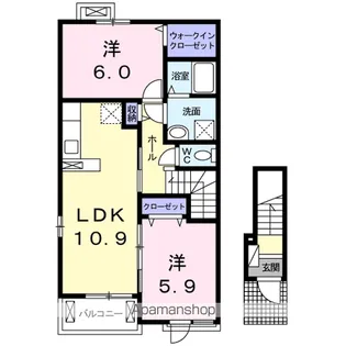 グランコート乃木坂Ⅱ 南館【2階】の間取り