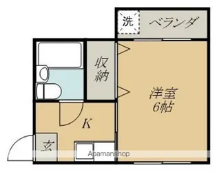 KAURASOU B棟【102号室】の間取り