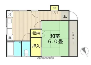 コーポ磯野【102号室】の間取り