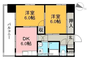 コートクレソン18【3階】の間取り