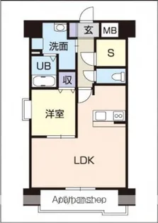 モンテルーチェ千舟町【404号室】の間取り