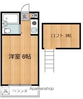 ファミールアライ【1階】の間取り