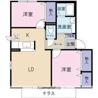 キャスティールⅡ【2階】の間取り