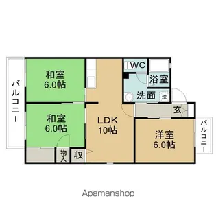 シャンポールY2【1階】の間取り