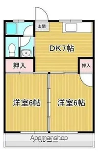 北権現コーポ【1階】の間取り
