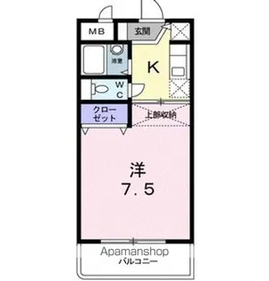 ウェルス三ヶ田【1階】の間取り