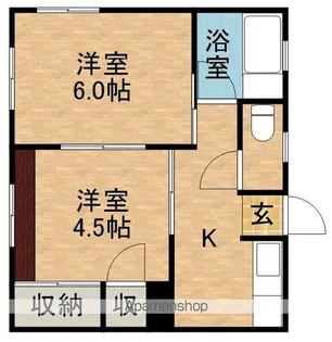 シティハイムつかさ【2階】の間取り