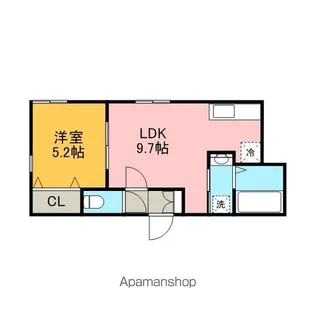 ナチュリラⅤ【201号室】の間取り