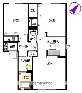 コンフォート博多南 B棟【102号室】の間取り