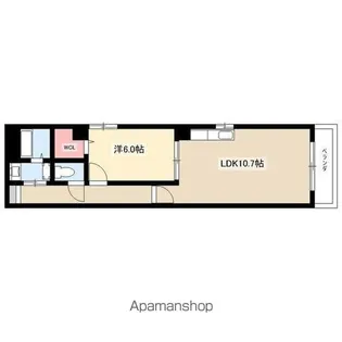 アケイシャ【202号室】の間取り