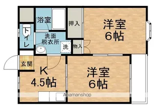 ハイツリッチ【205号室】の間取り