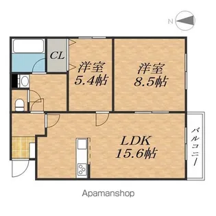 みずほ町ハイツ【2階】の間取り