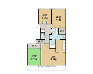 グランドール大東【7階】の間取り