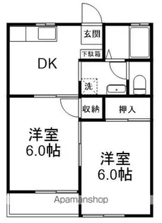平成ハイツ【1階】の間取り
