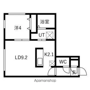 仮)南郷通14丁目北 MS【2階】の間取り