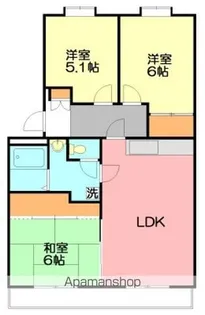 サンライズ湘南【2階】の間取り