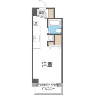 メゾンクレスト円山公園【205号室】の間取り